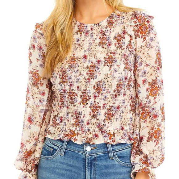 NWT Oak & Trellis Floral Fall Top - Picture 1 of 8
